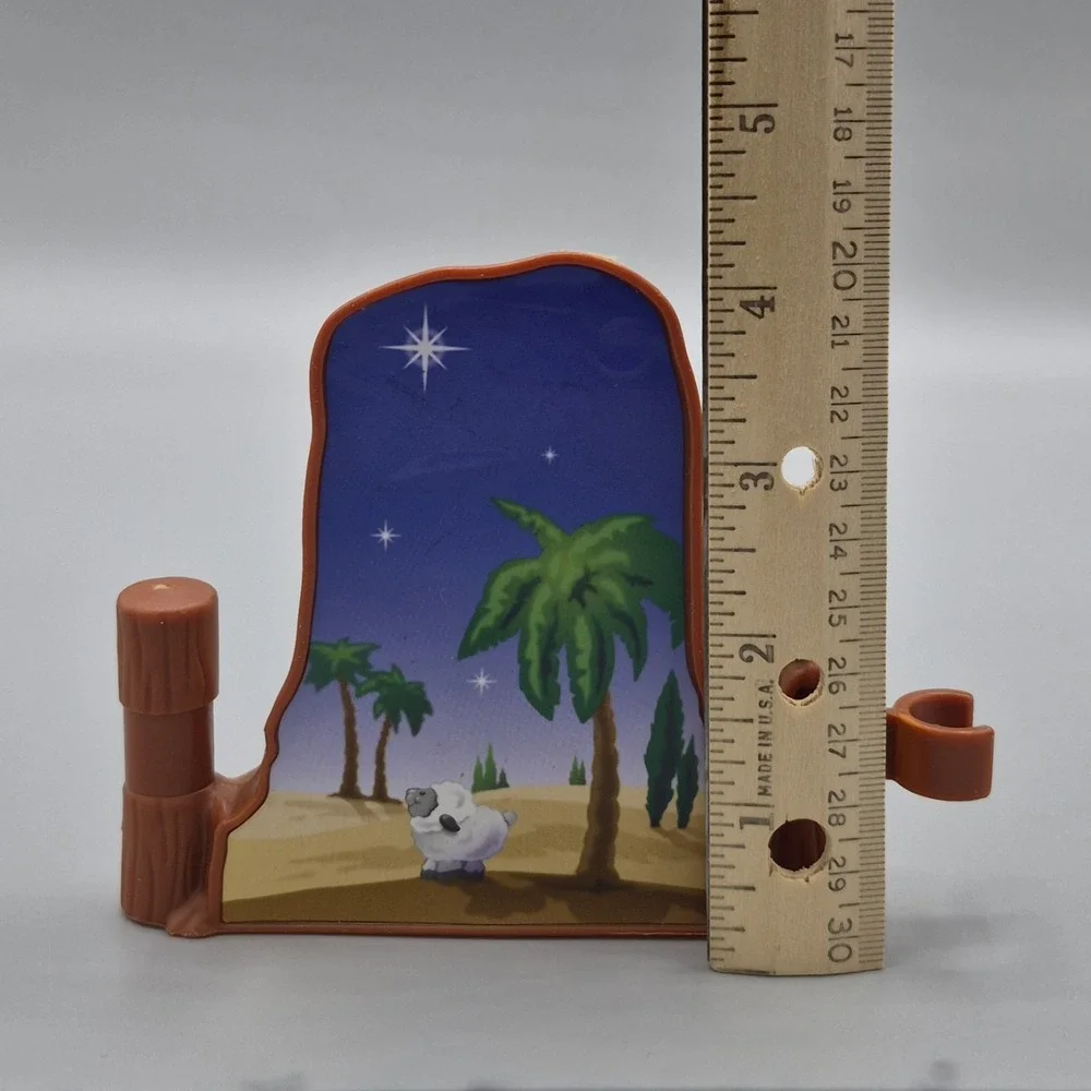 Little People‎ Nativity Stable SMALL BACKGROUND Christmas Manger Jesus